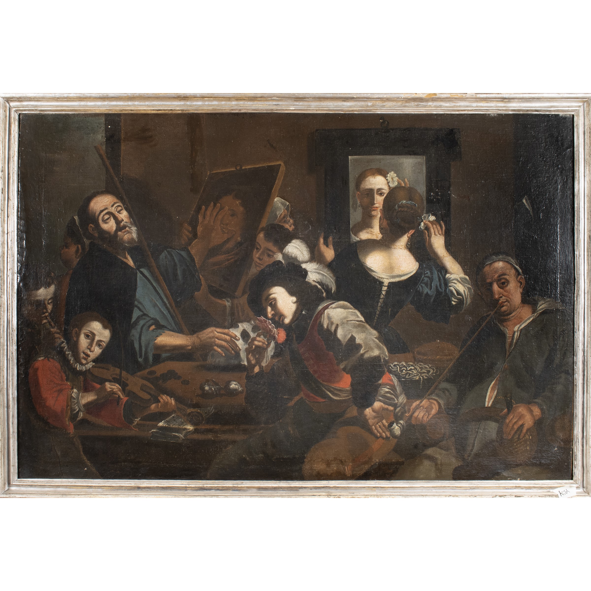 Mattia Preti, Allegoria dei cinque sensi, olio su tela