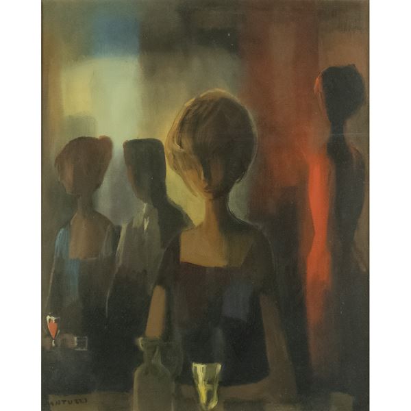 Eliano Fantuzzi - "Donna al bar"