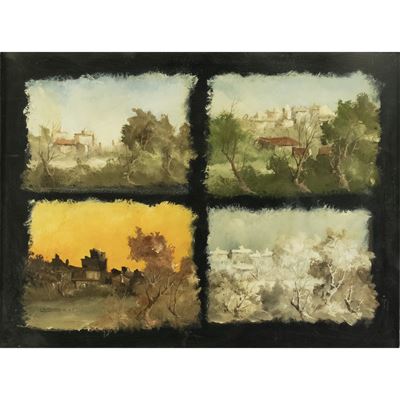 Quattro stagioni, olio su tela, 60x80 cm, 1974
