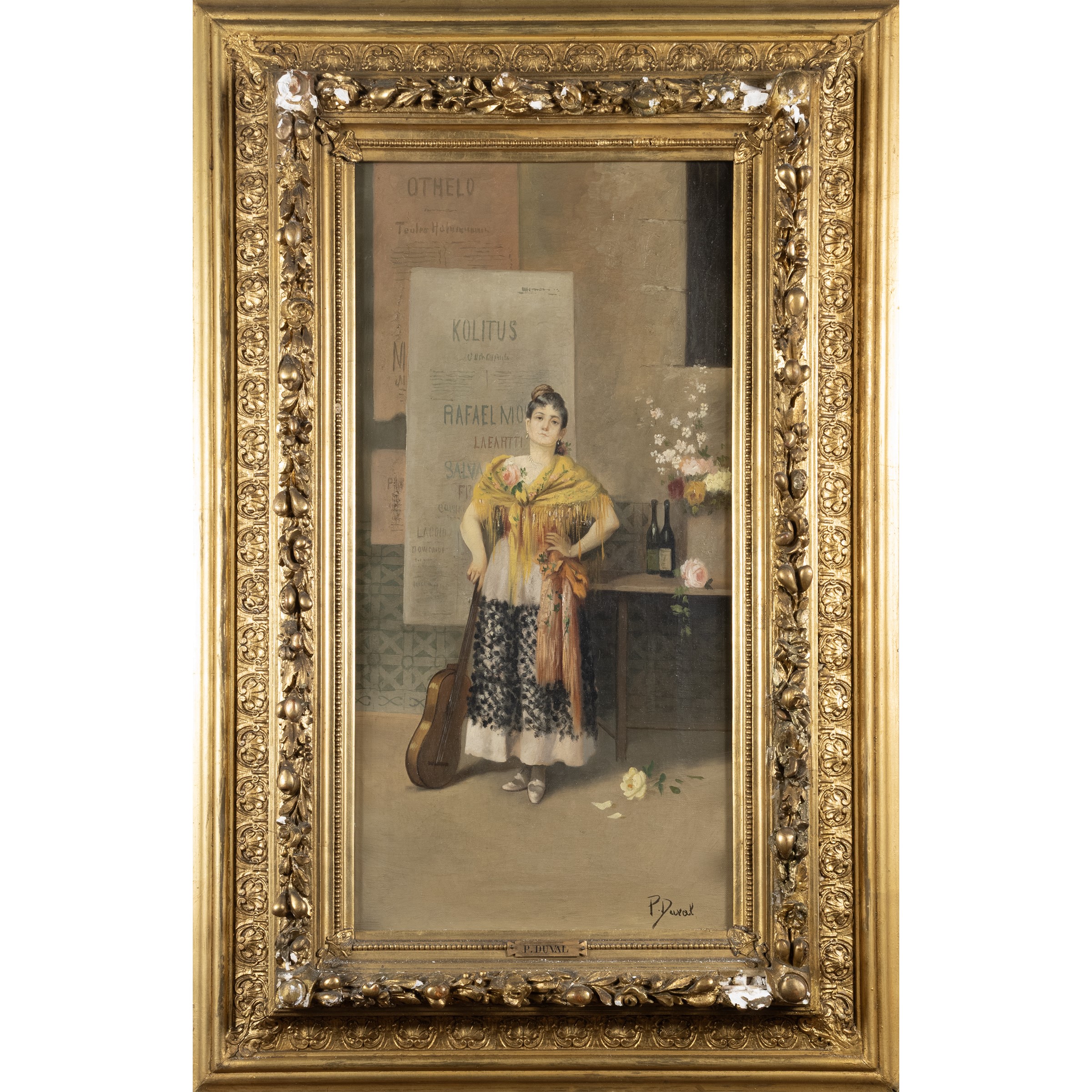 P. Duvall, Gitana - Olio su tela