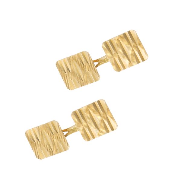 18kt yellow gold cufflinks