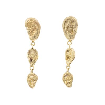 Orecchini in argento dorato, edizione 3/10