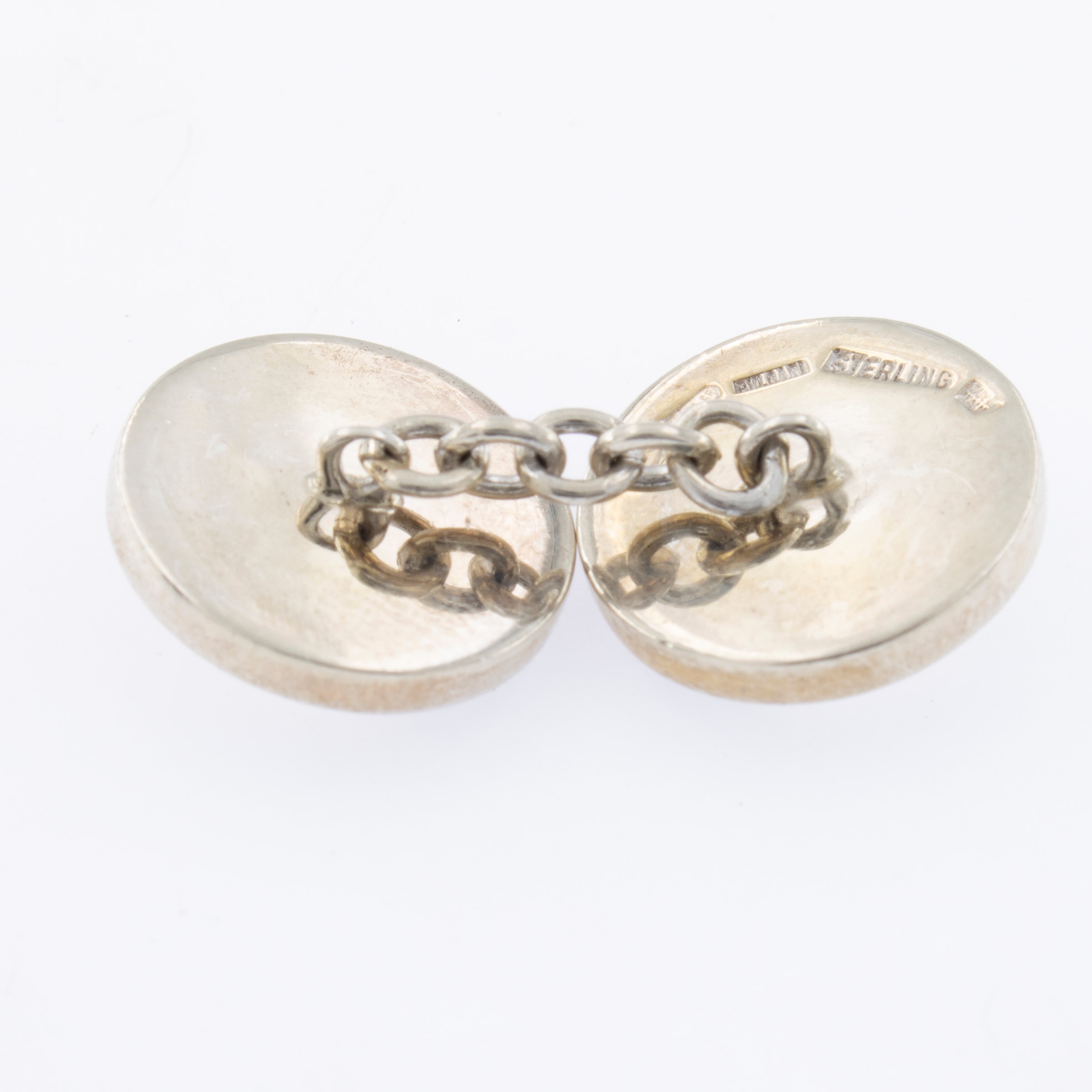 gemelli in argento 925 e smalto blu