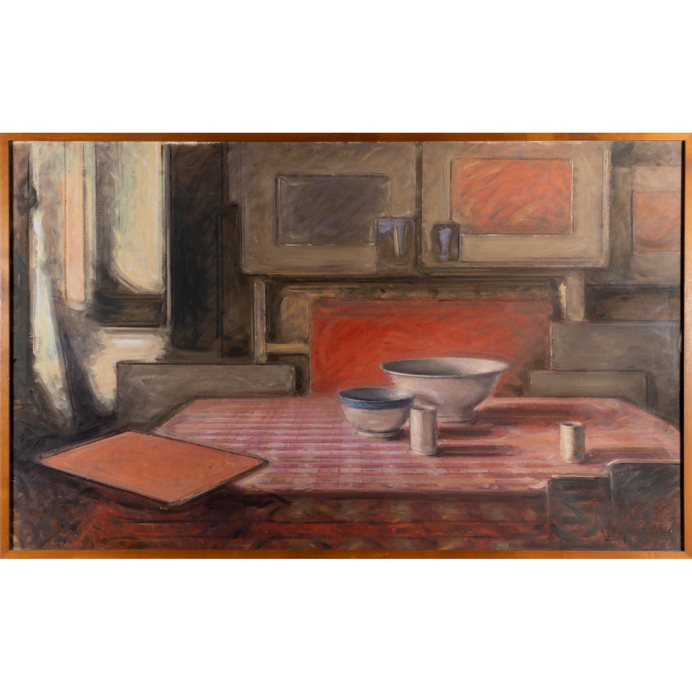 Dieter Kopp - Senza titolo, olio su cartone