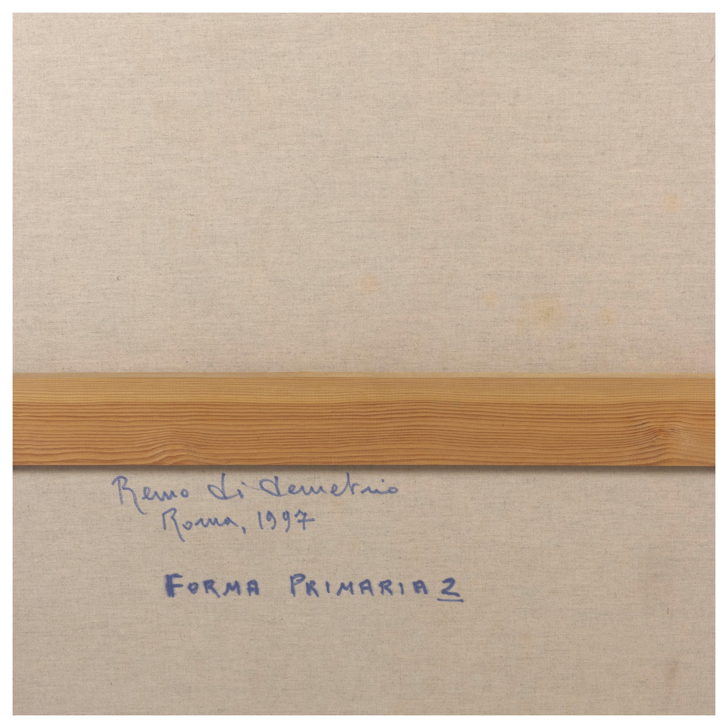 Remo di Demetrio - Forma primaria 2', olio e sabbia su tela