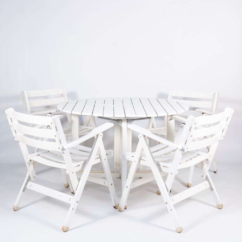 Carlo Hauner - Set da giardino in legno laccato