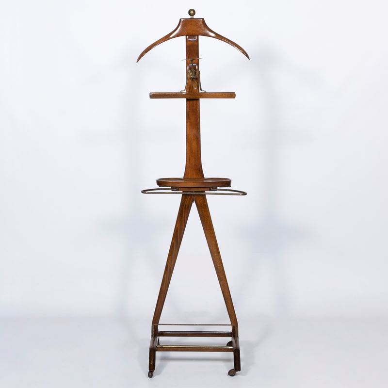 Ico Parisi - Servomuto in legno e ottone, Italia anni '50