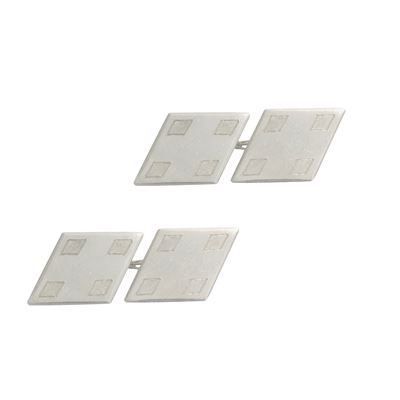 Gemelli a Motivo Geometrico in Platino