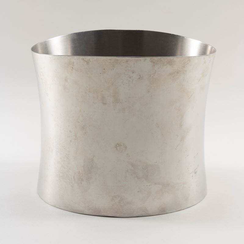 Produzione Sambonet, Secchiello serie Bamboo in metallo argentato