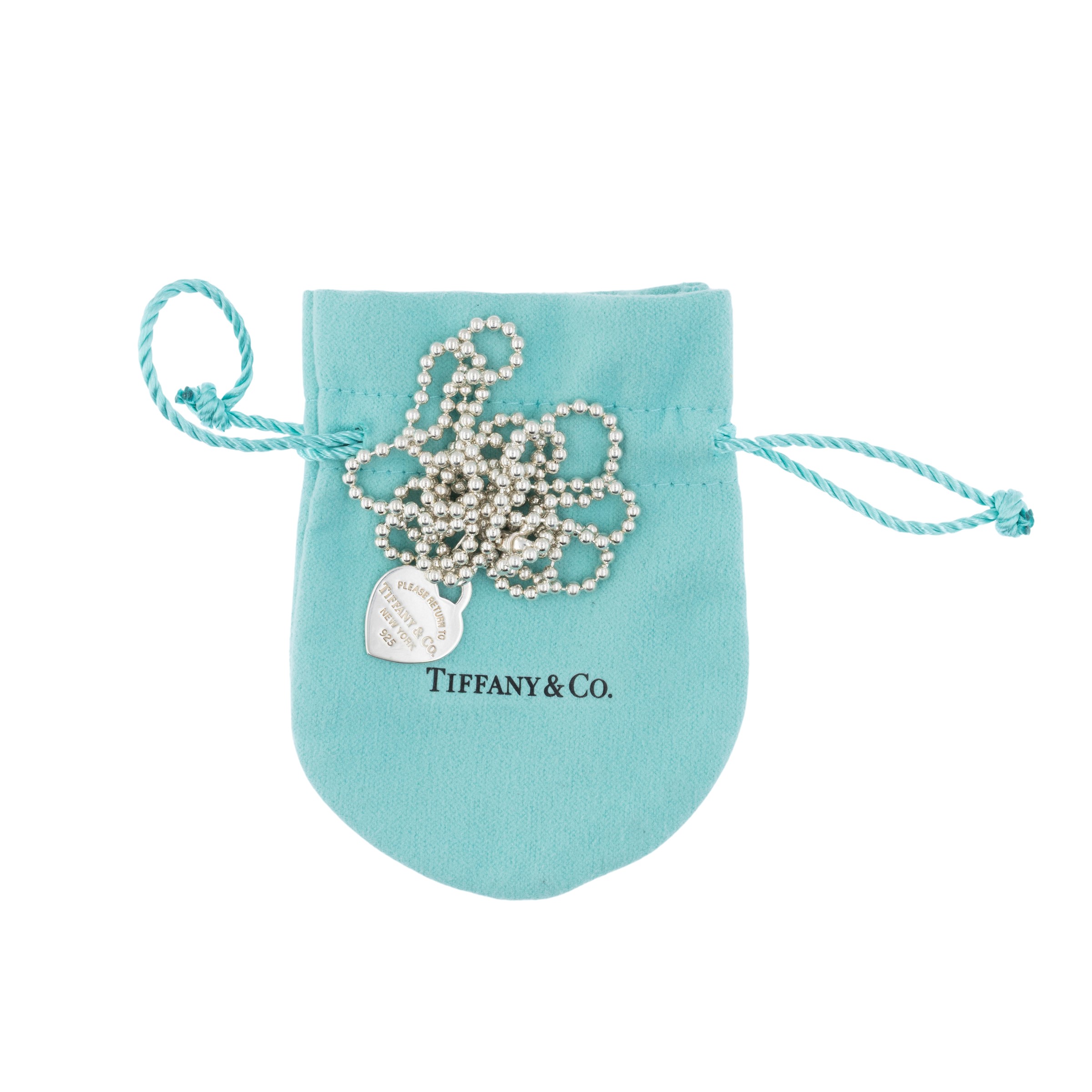 Tiffany & Co. - Pendente Heart Tag in argento 925 con collana