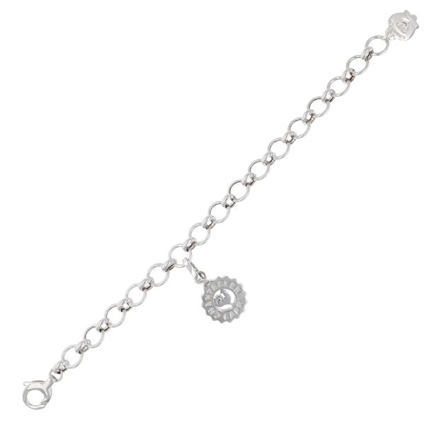 bracciale con pendente grande logo