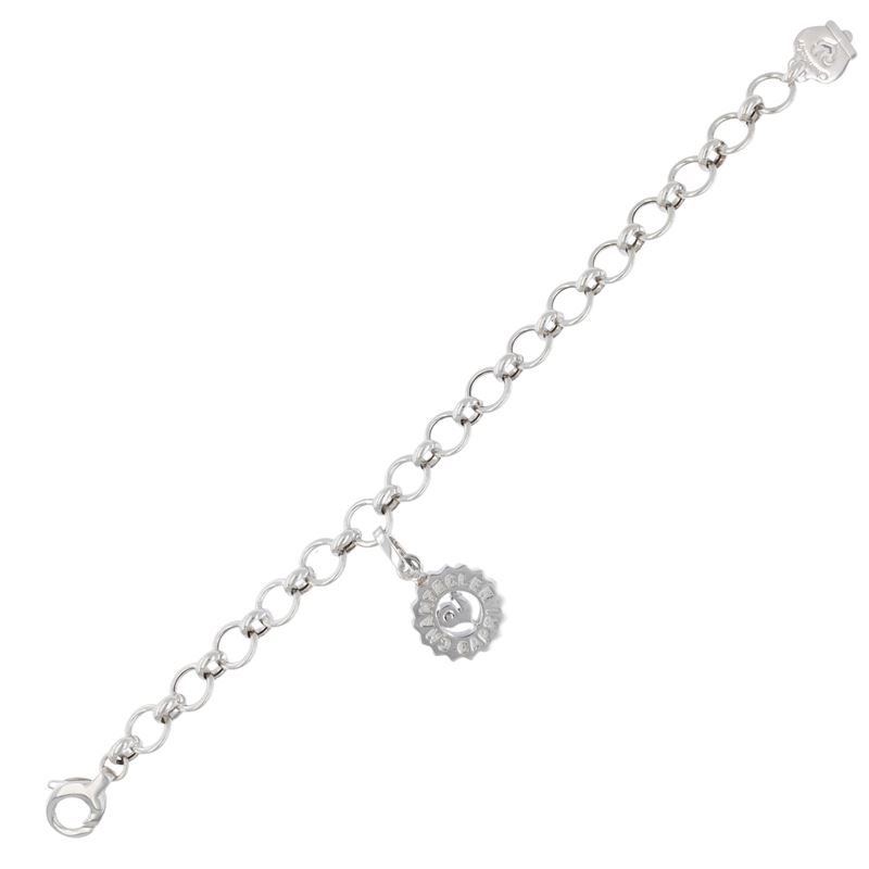 bracciale con pendente grande logo