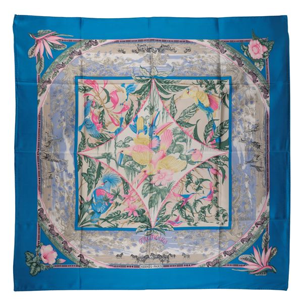 Herm&#232;s - Tropiques collection vintage scarf