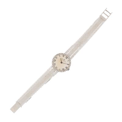 Baume Mercier, Orologio da donna in oro bianco 18kt con diamanti e movimento meccanico