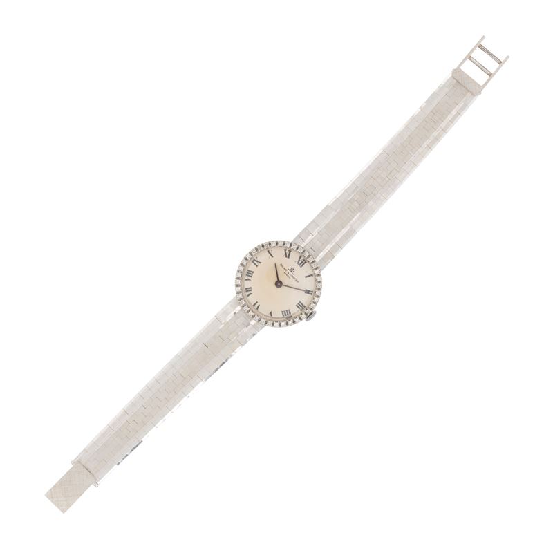 Baume Mercier, Orologio da donna in oro bianco 18kt con diamanti e movimento meccanico