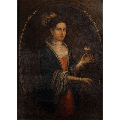 Pittore italiano, Ritratto della Sig.ra D. Donata Antonia di Faria, olio su tela