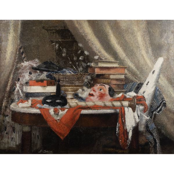 Henri Déziré - "Natura morta con maschera"