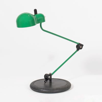 Lampada da tavolo modello Topo in metallo verniciato e base in ABS