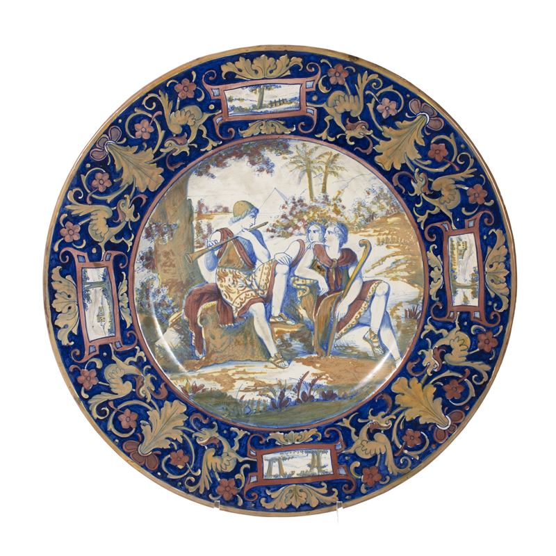 Piatto da parata, fornace Alfredo Santarelli