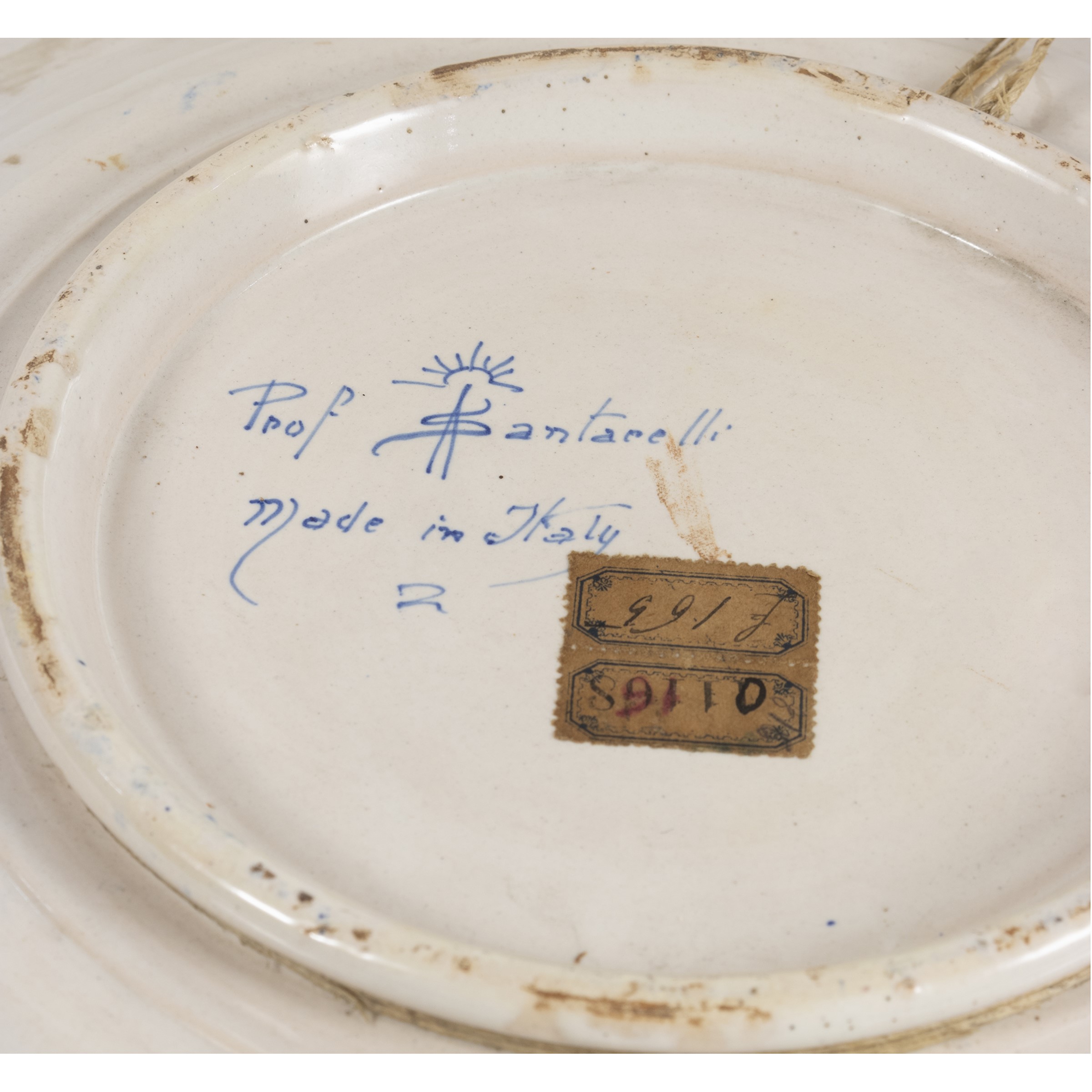 Piatto da parata, fornace Alfredo Santarelli