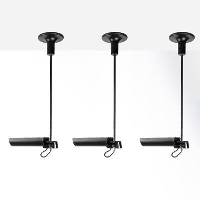 Lampade da soffitto modello Adim, metallo cromato e alluminio verniciato