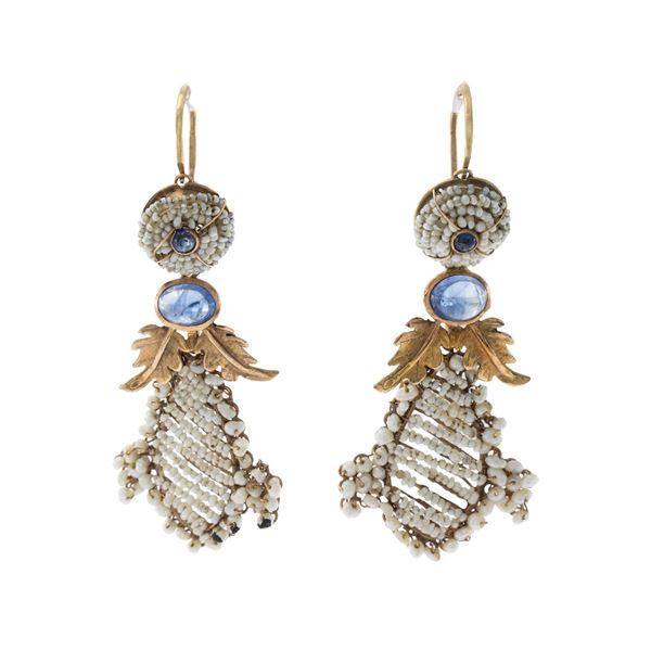 Orecchini a monachina con pendenti removibili