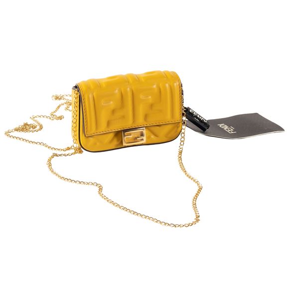 nano baguette charm shoulder bag