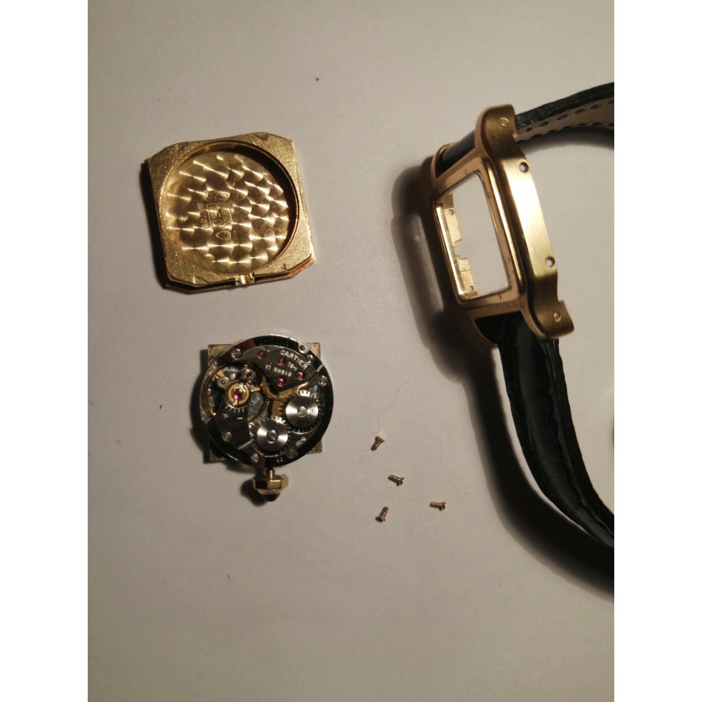 Cartier - Orologio da donna in oro giallo 18kt, anni '70, ref. 780980820