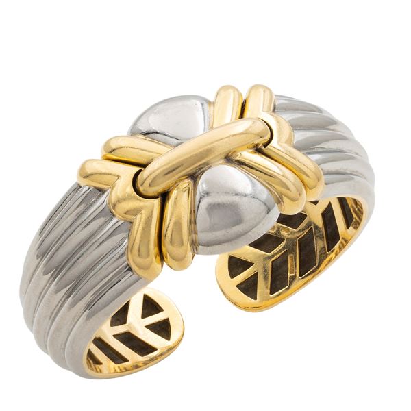 Two color cuff bracelet