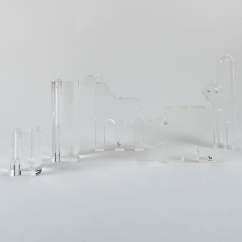 Guzzini, Set di oggetti decorativi in perspex