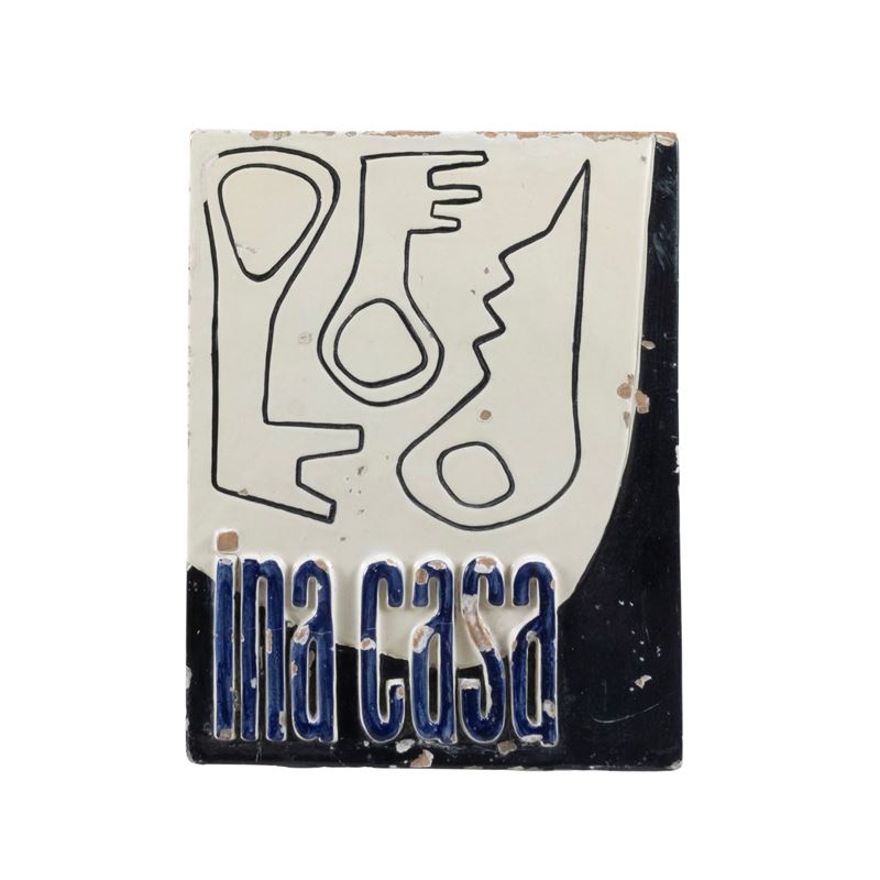 Dante Baldelli - Placca in ceramica policroma