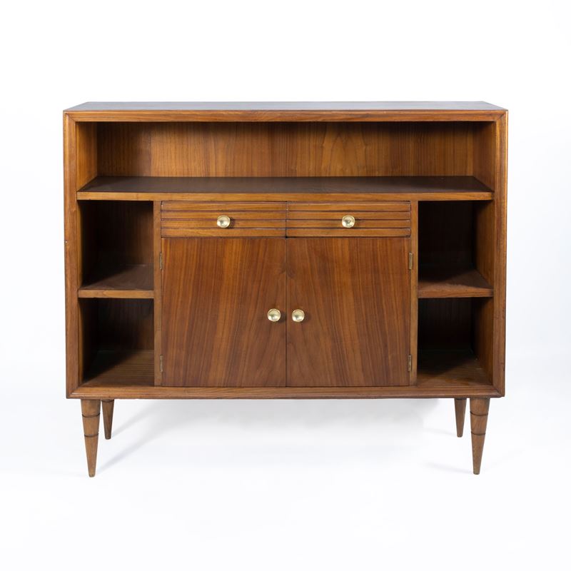 Pier Luigi Colli, Mobile contenitore in legno e ottone, anni '40