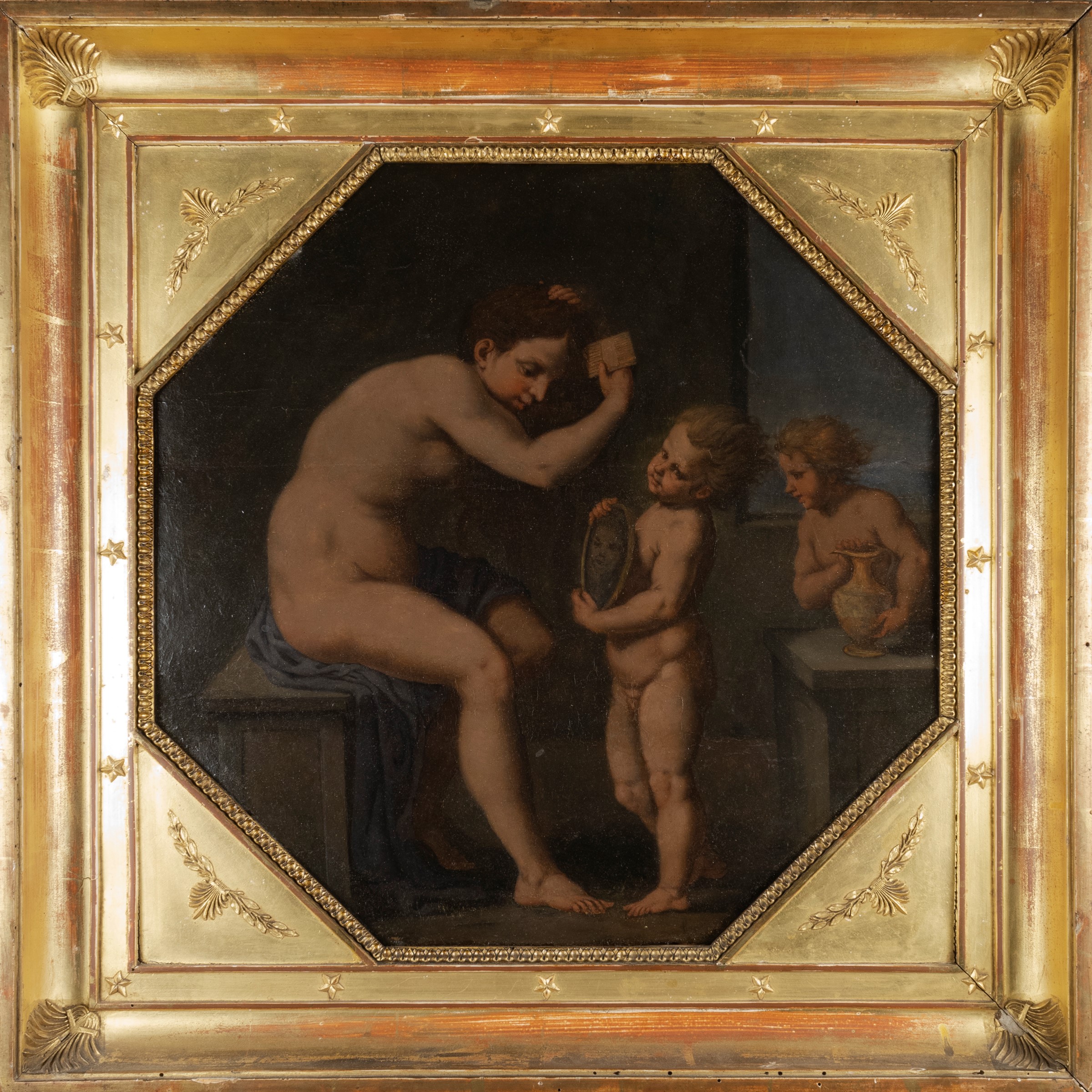 Scuola Fiorentina, Toeletta di Venere, olio su tavola