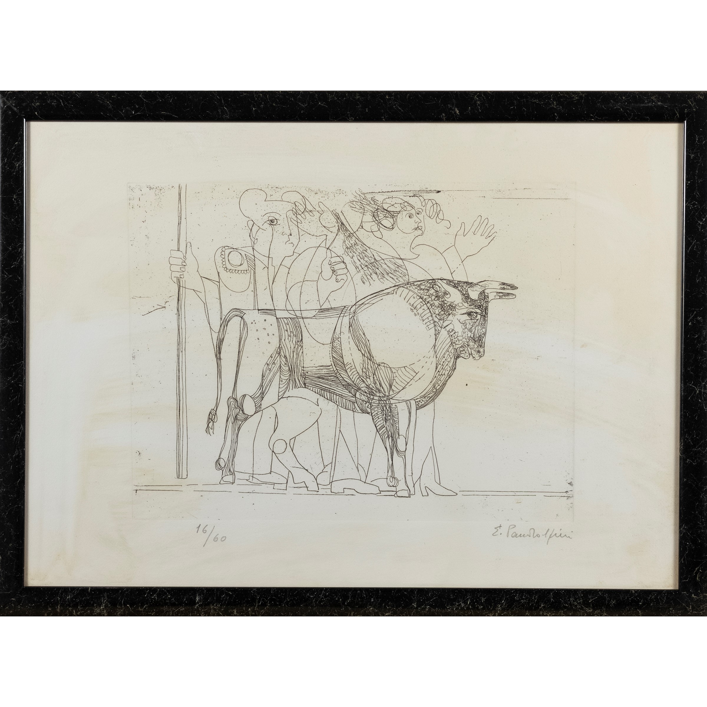 Emanuele Pandolfini - Torero - Acquaforte, edizione 16/60