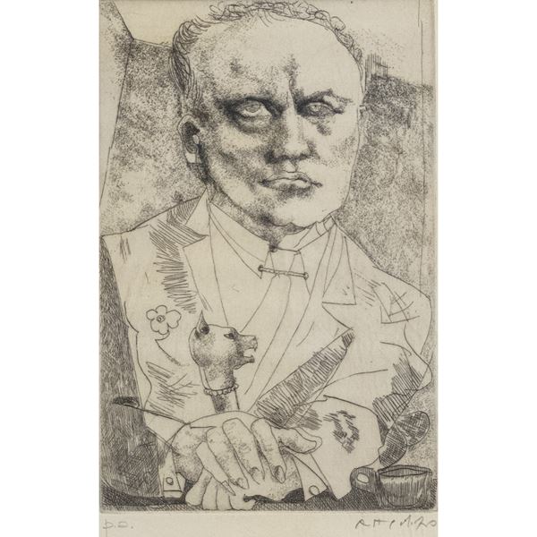 Ugo Attardi - "L'unghia del mignolo lunghissima"