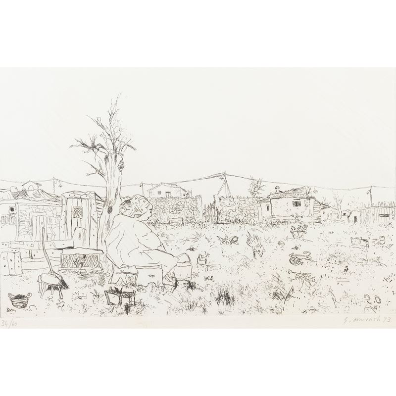 "Contadina nell'aia"