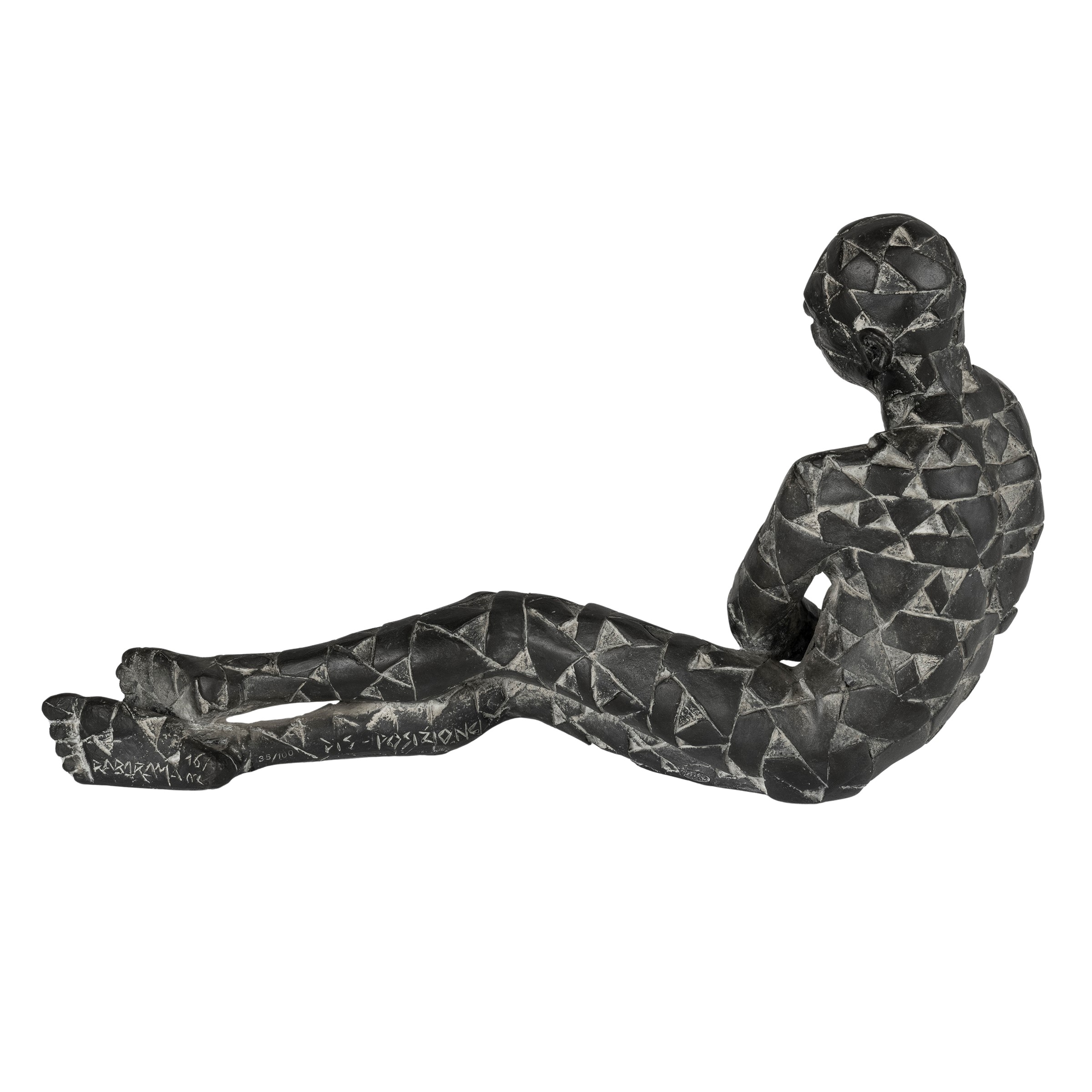Rabarama - Dis-posizione, scultura in bronzo patinato, edizione 35/100