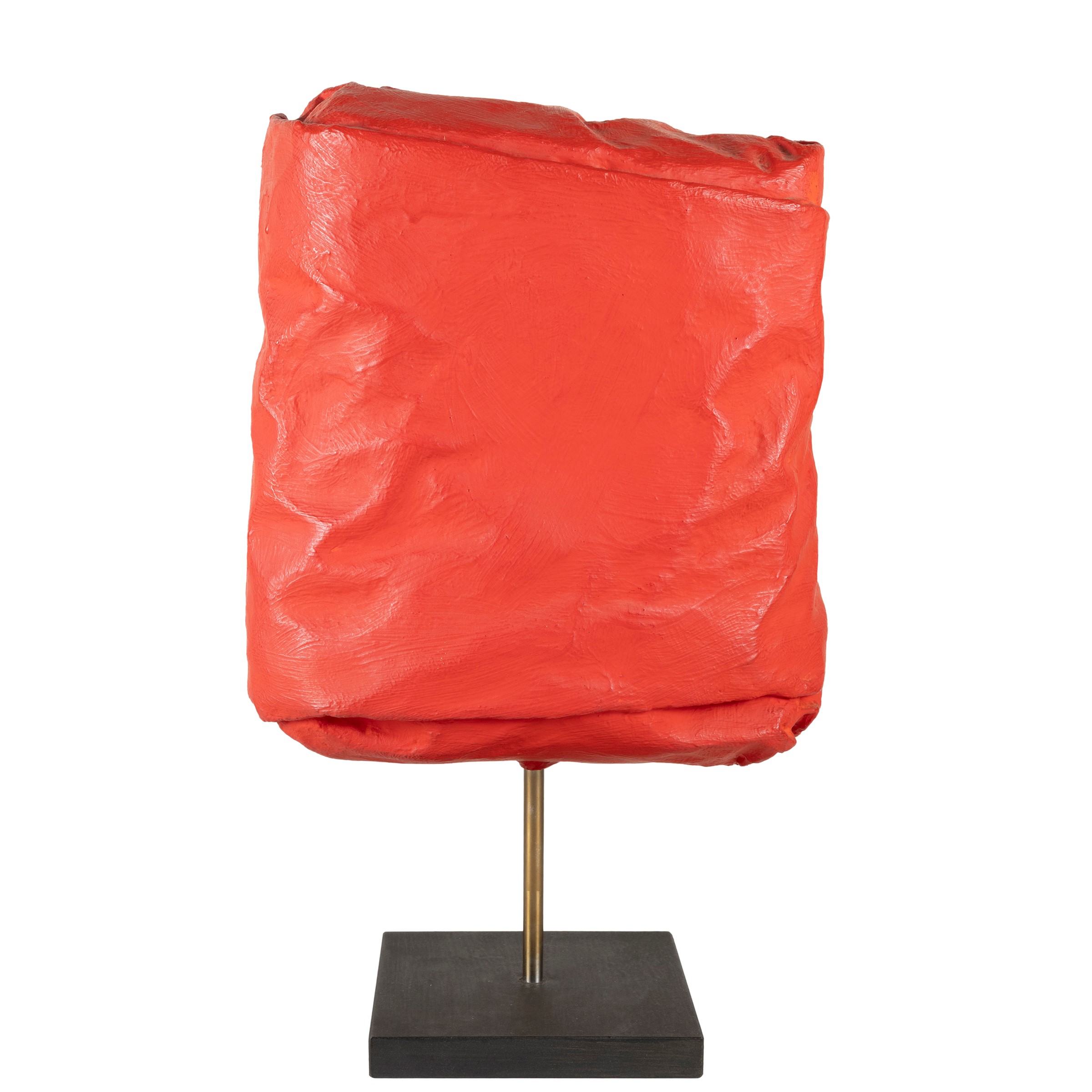 Cesare Berlingeri - Senza titolo, scultura in alluminio dipinto con base in ferro