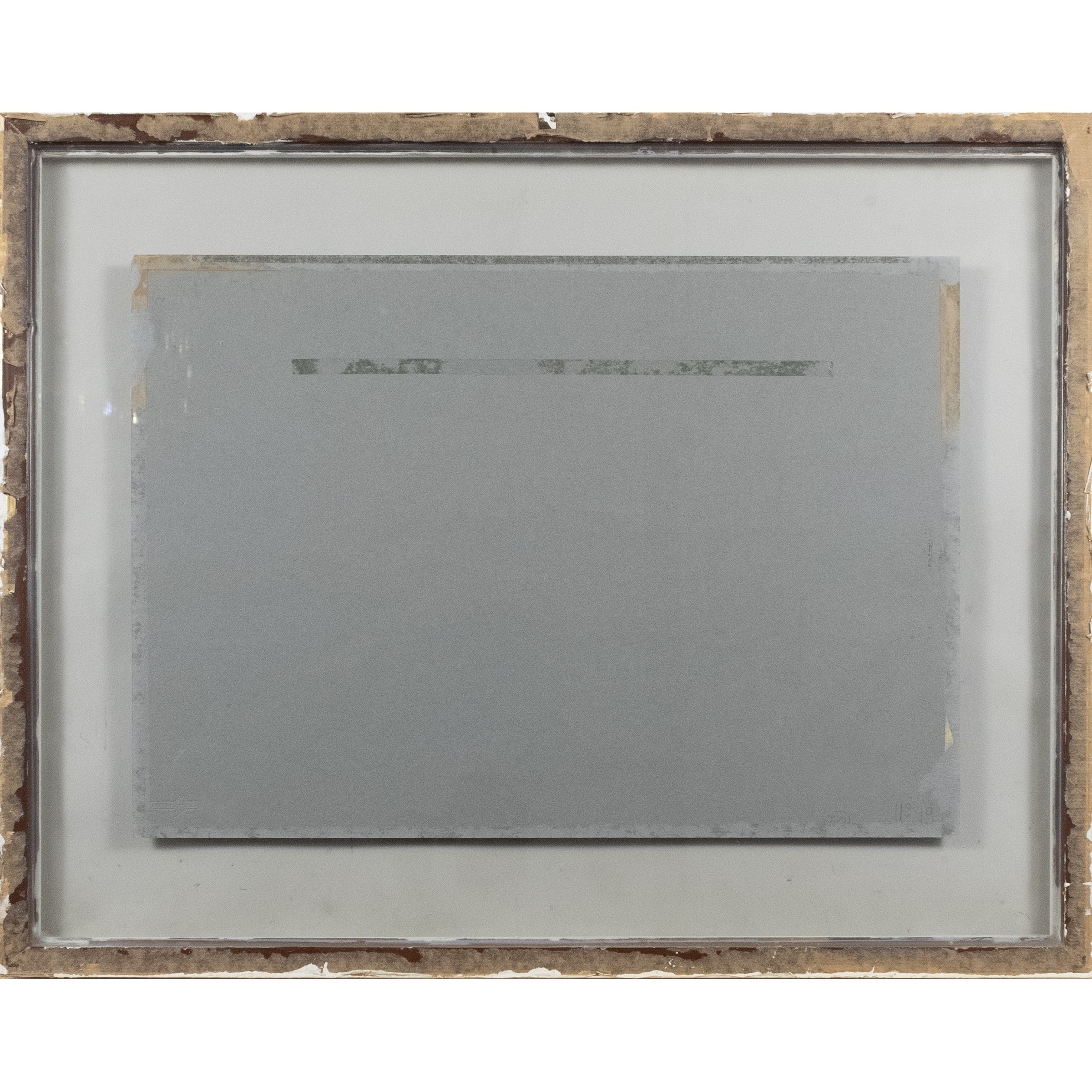 Enotrio - Veduta con case, serigrafia a colori