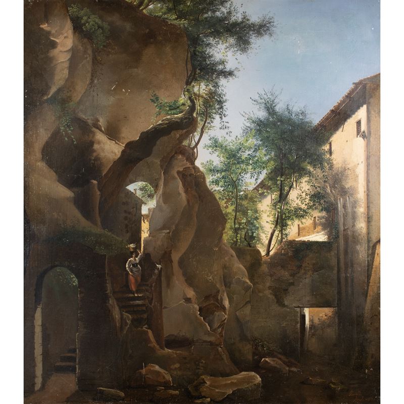 Augusto Corelli, 'Arsoli' (1901) - olio su tela