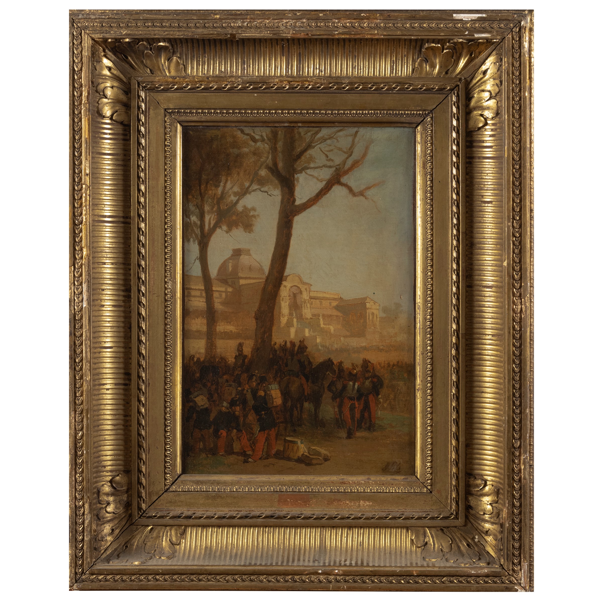 Isidore Alexandre Augustin Pils, Truppe a riposo, olio su tela