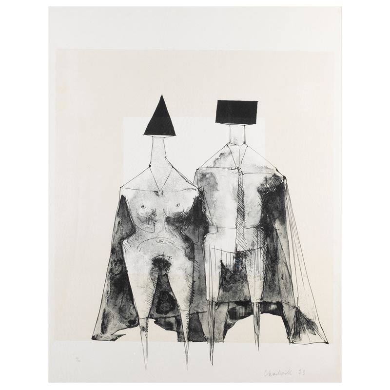 Lynn Chadwick - Due figure stilizzate