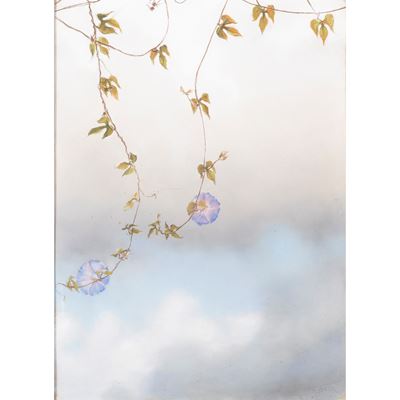 Vivendo di cielo, pastelli su cartone