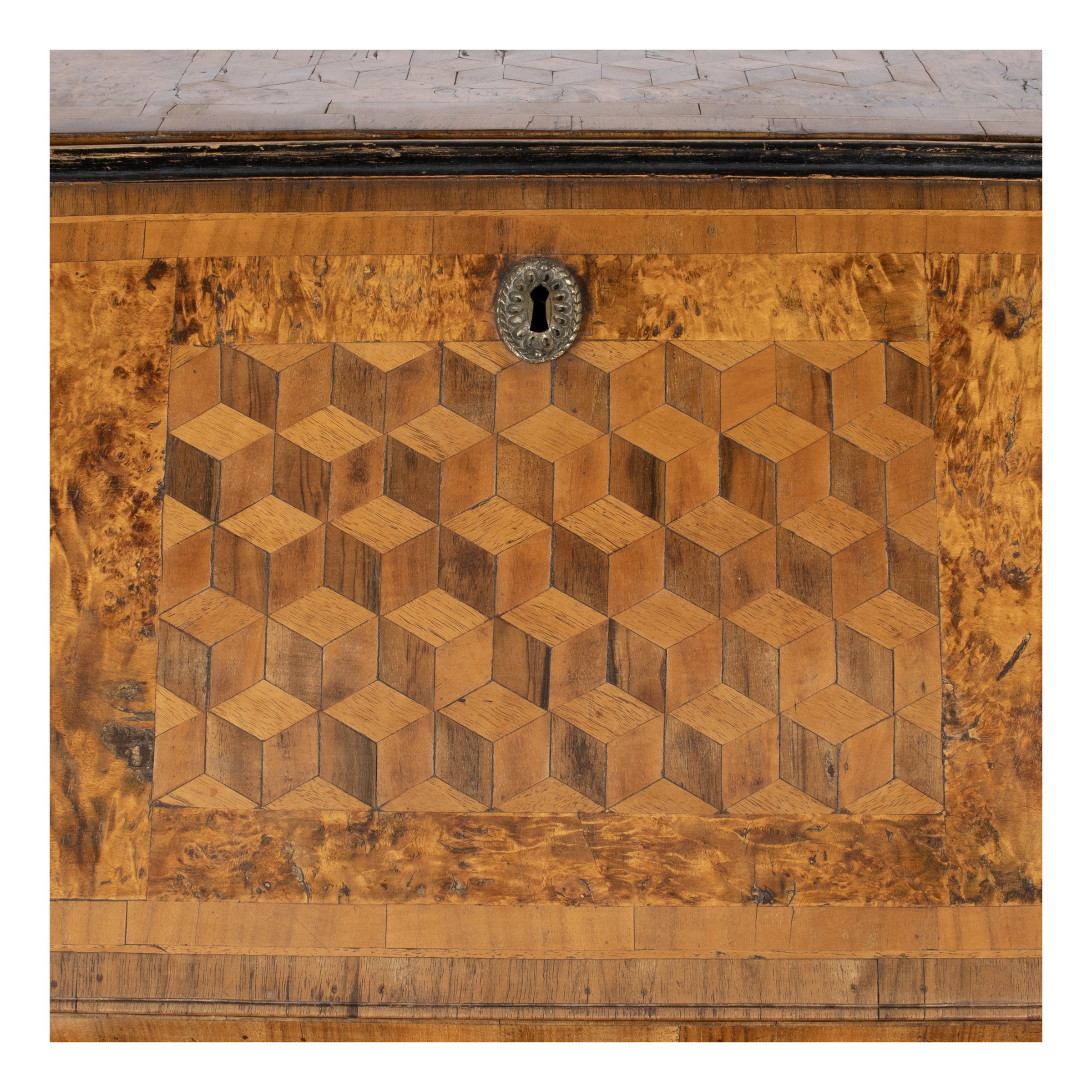 Ribalta impiallacciata in legni vari