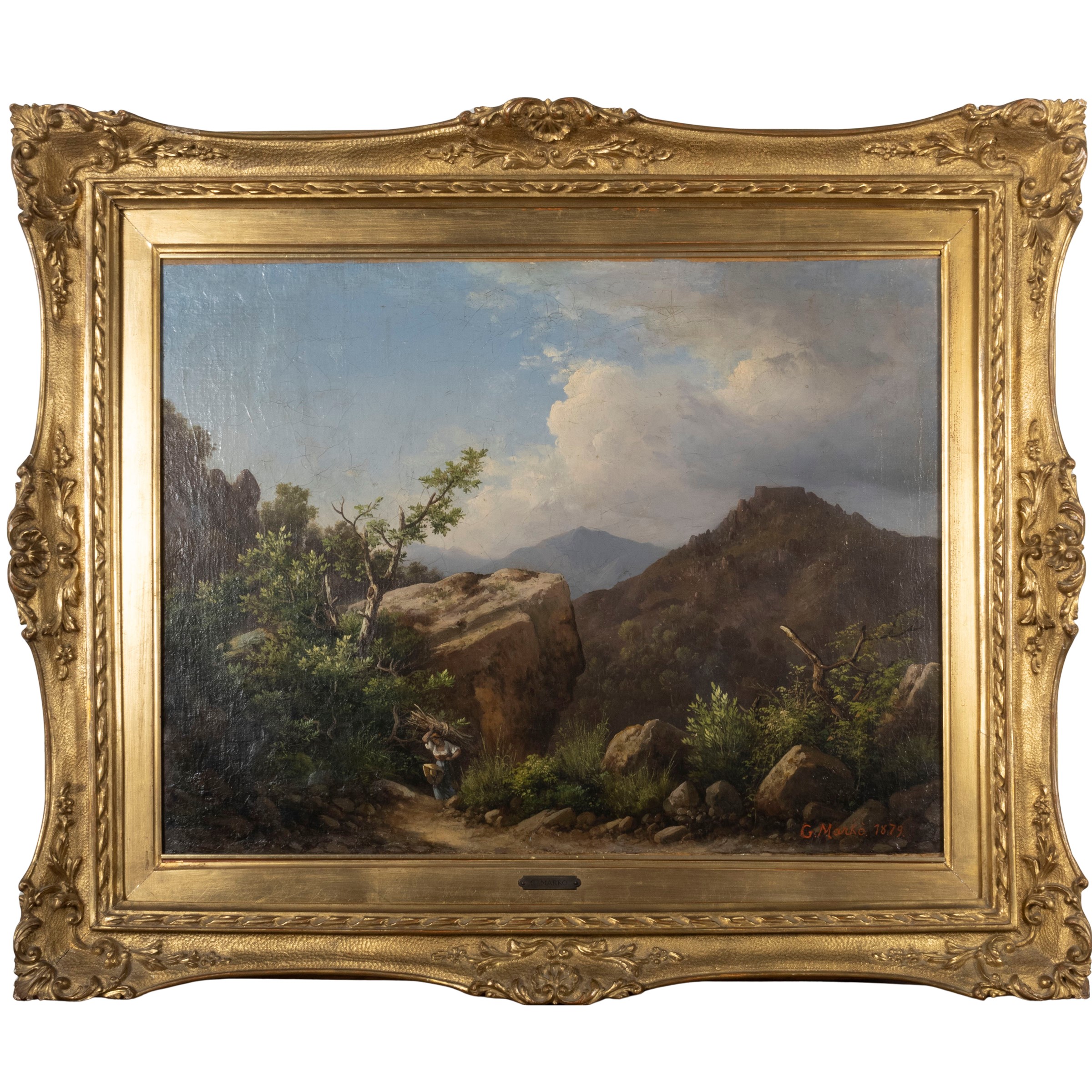 Carlo Marko il Giovane, Paesaggio con contadina