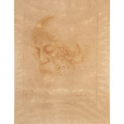 Boris Georgiev, Rabindranath Tagore, 1929, litografia con dedica