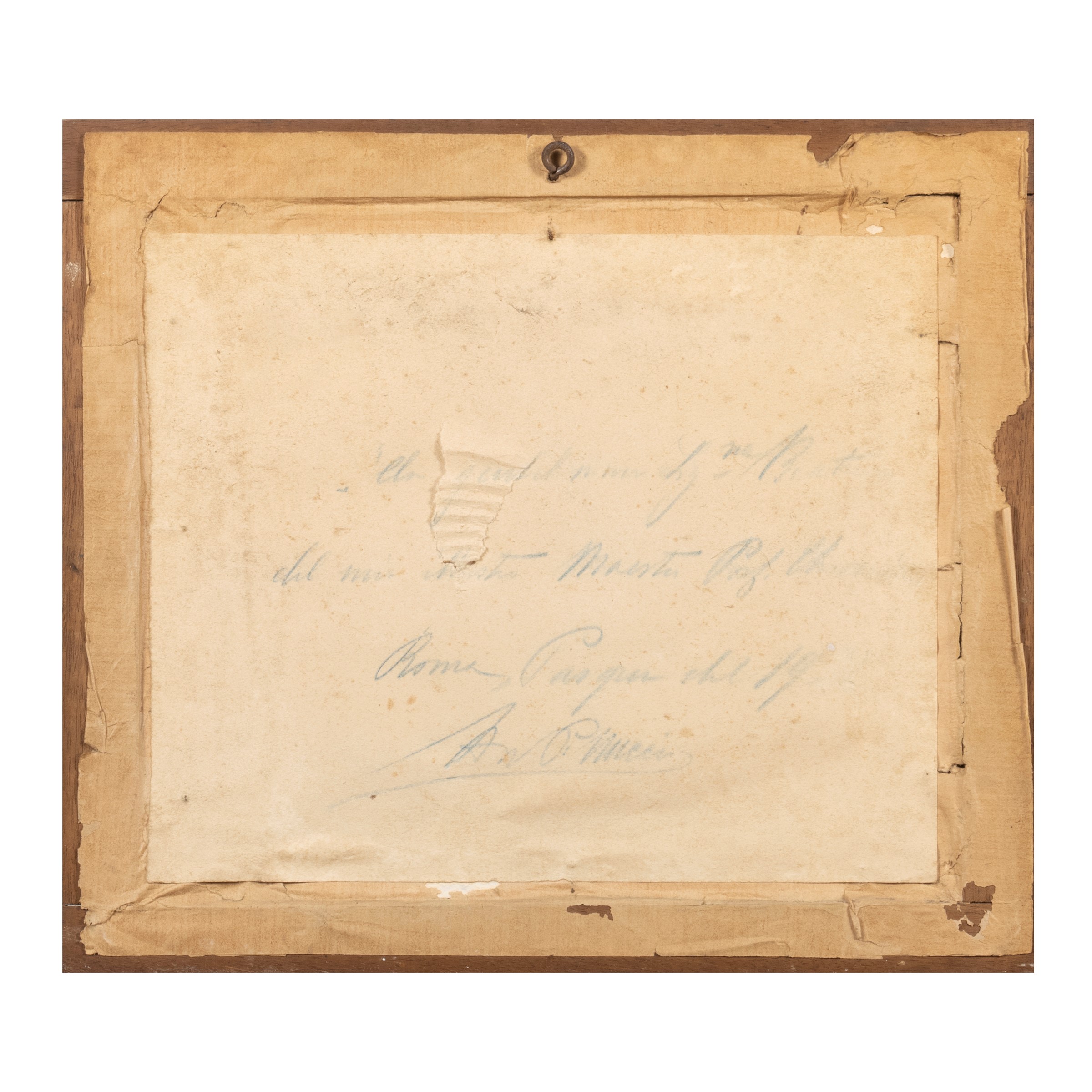 Giuseppe Casciaro, Scorcio campestre, pastello su carta