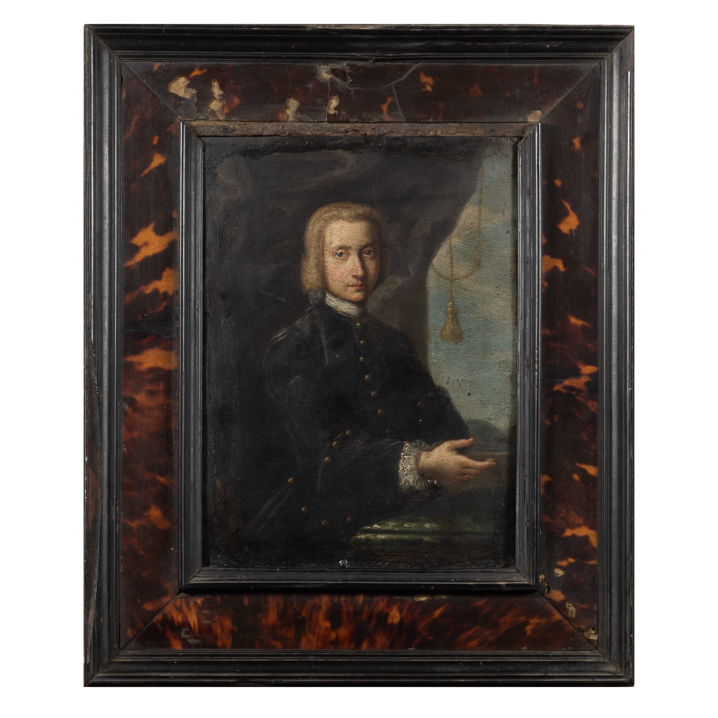 Scuola Inglese, Ritratto di gentiluomo, olio su rame