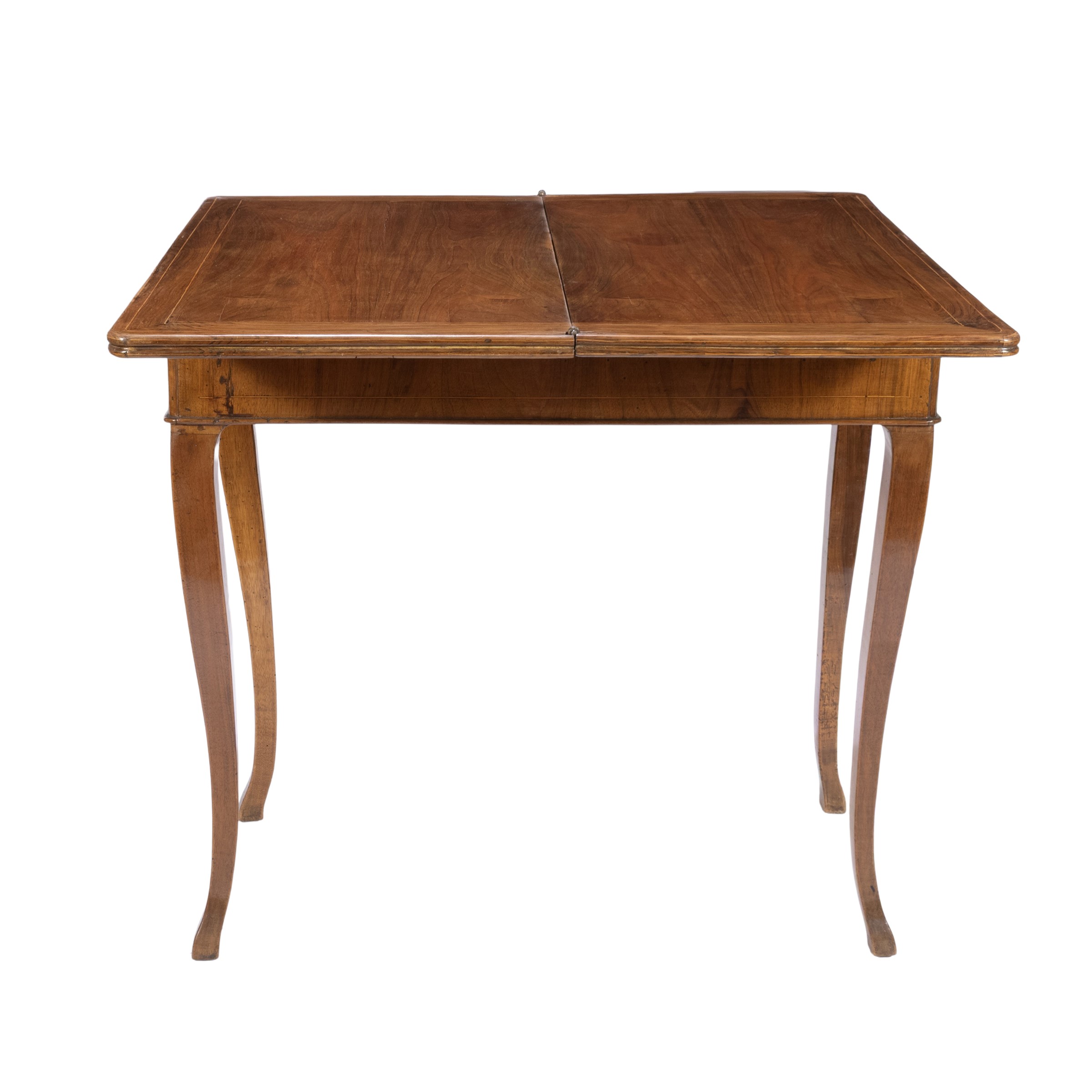 Tavolo da gioco, legno filettato, Italia, XVIII - XIX Sec.
