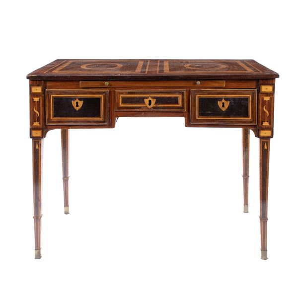 Inlaid centerpiece bureau desk